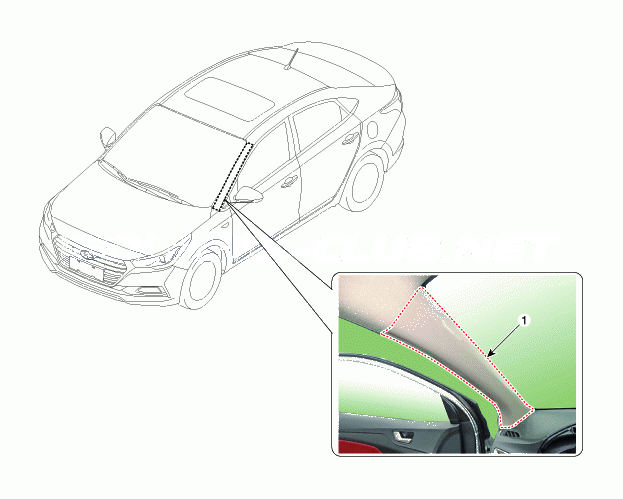 1. Расположение компонентов Hyundai solaris hcr